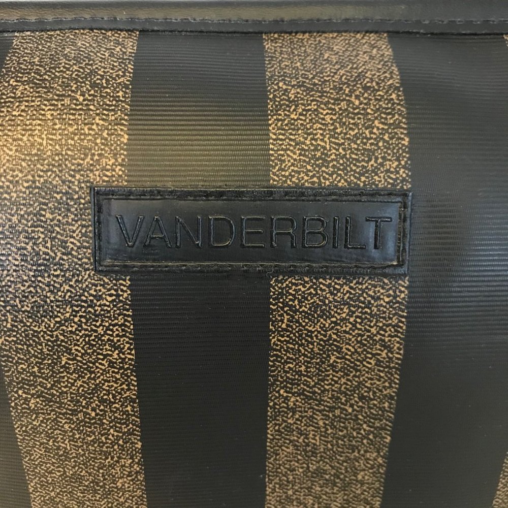 Vintage Gloria Vanderbilt Large Zippered Cosmetic Case Bag - Picture 3 of 8